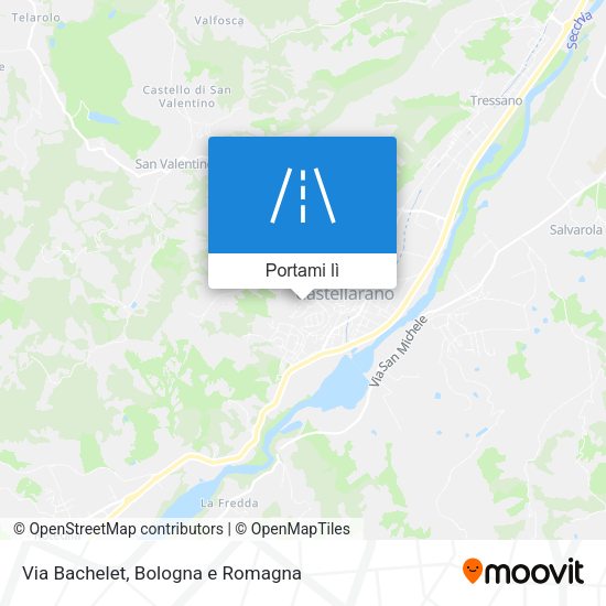 Mappa Via Bachelet