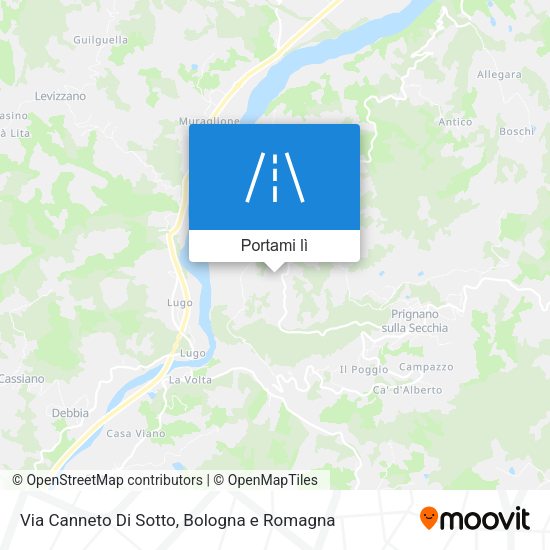 Mappa Via Canneto Di Sotto