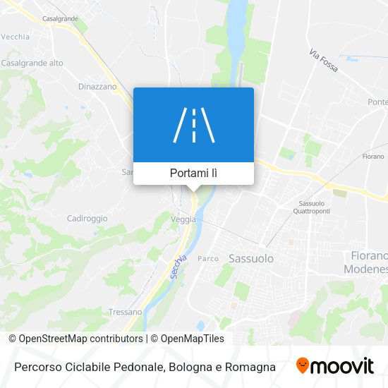 Mappa Percorso Ciclabile Pedonale