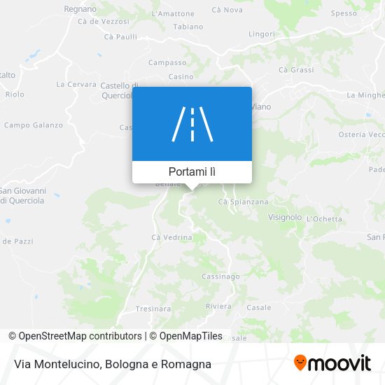 Mappa Via Montelucino