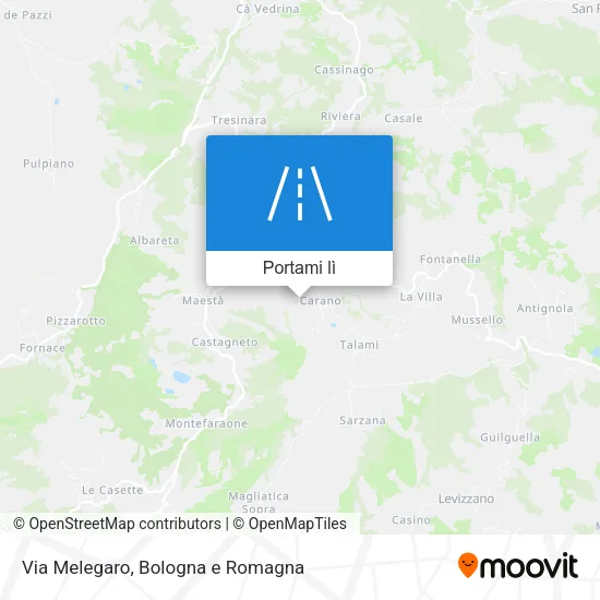 Mappa Via Melegaro