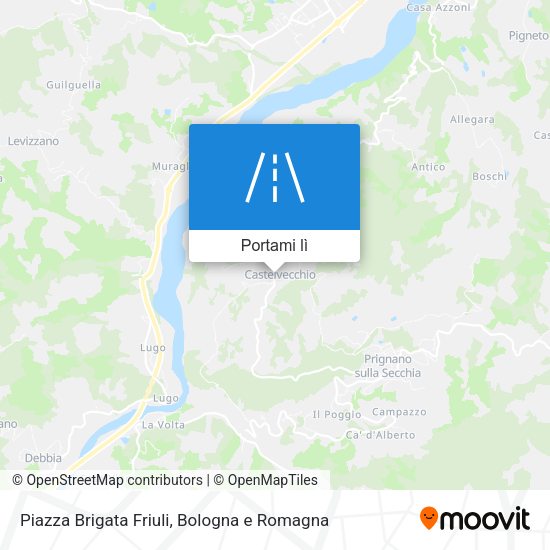Mappa Piazza Brigata Friuli