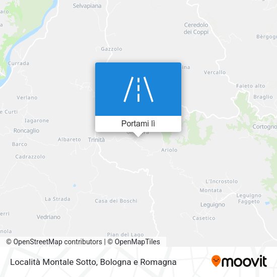 Mappa Località Montale Sotto