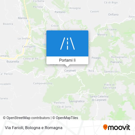 Mappa Via Farioli
