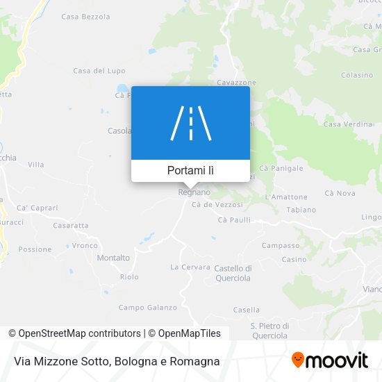 Mappa Via Mizzone Sotto