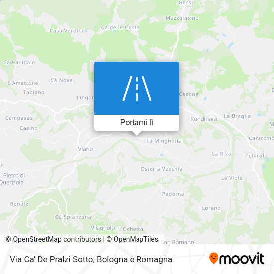 Mappa Via Ca' De Pralzi Sotto