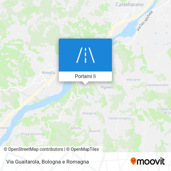 Mappa Via Guaitarola