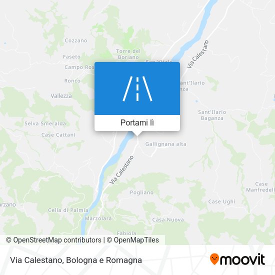 Mappa Via Calestano