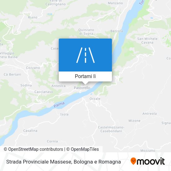 Mappa Strada Provinciale Massese