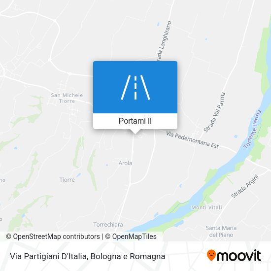 Mappa Via Partigiani D'Italia