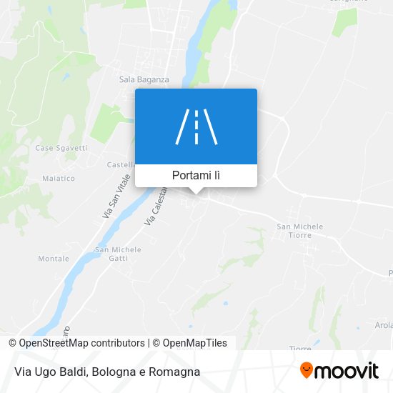 Mappa Via Ugo Baldi