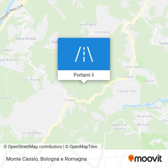 Mappa Monte Cassio
