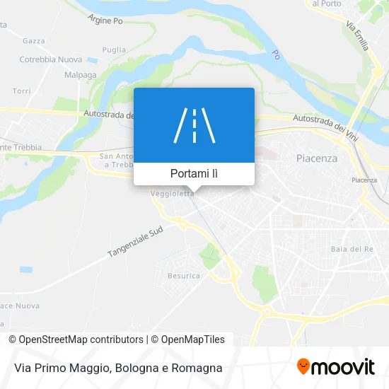 Mappa Via Primo Maggio