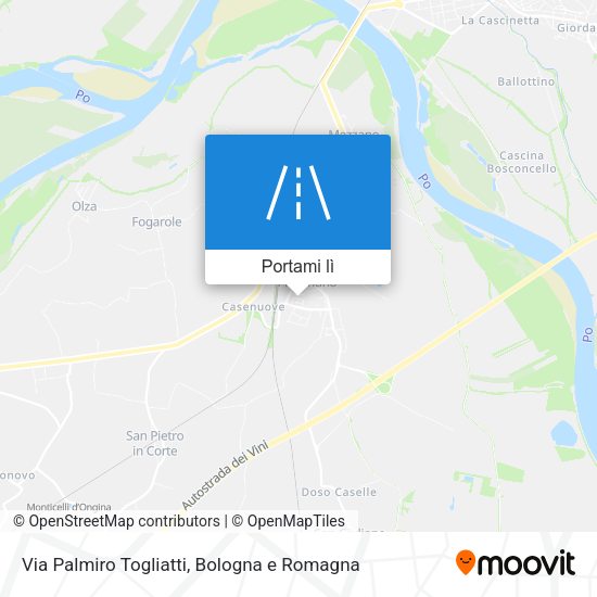 Mappa Via Palmiro Togliatti