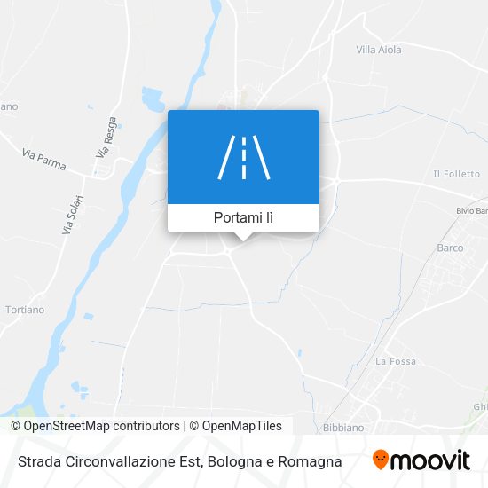 Mappa Strada Circonvallazione Est