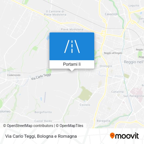 Mappa Via Carlo Teggi