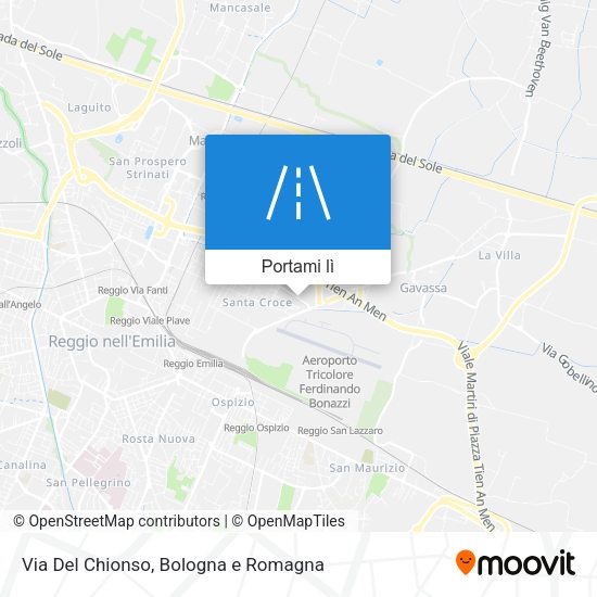 Mappa Via Del Chionso