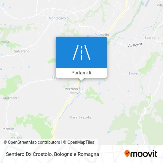 Mappa Sentiero Dx Crostolo