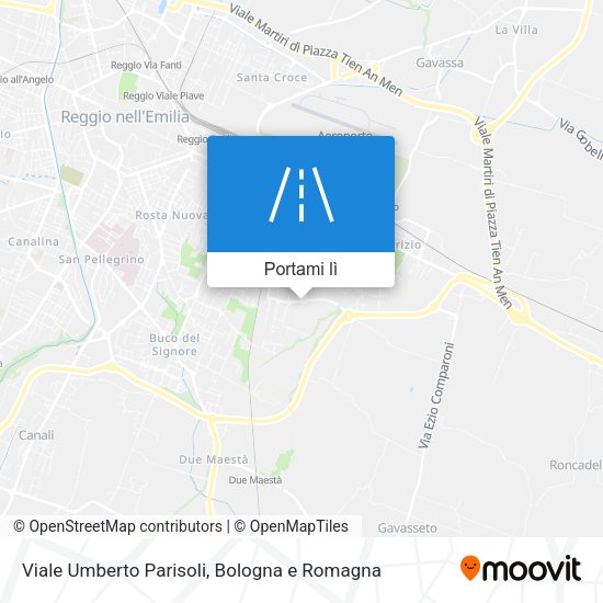 Mappa Viale Umberto Parisoli