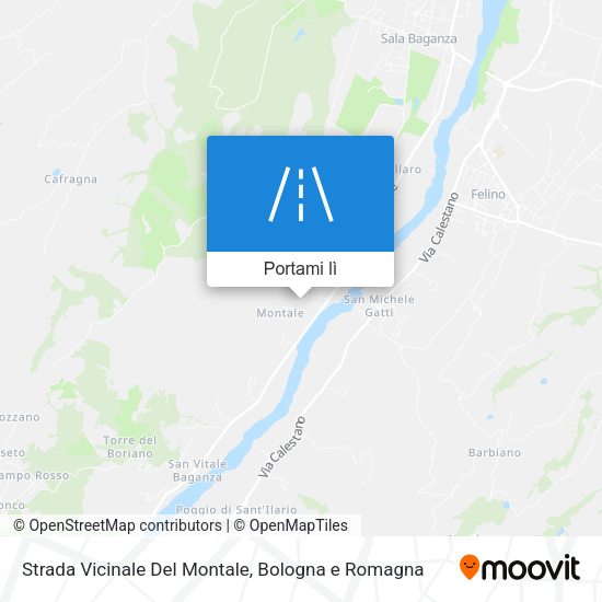 Mappa Strada Vicinale Del Montale