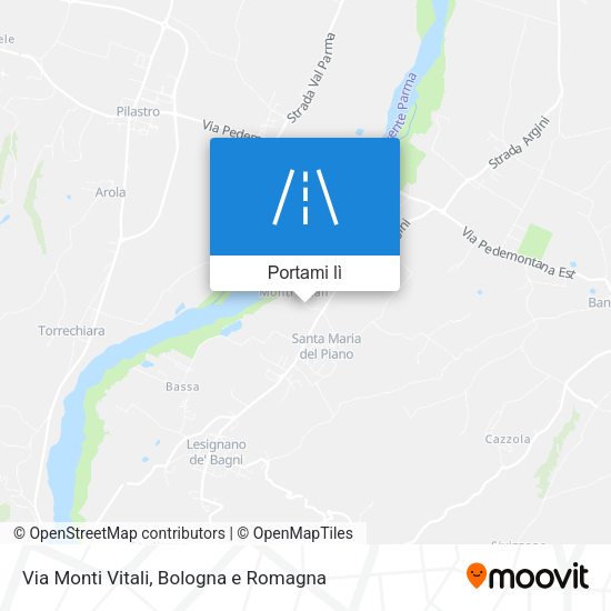 Mappa Via Monti Vitali