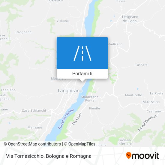 Mappa Via Tomasicchio