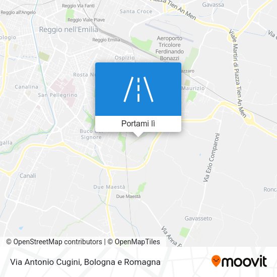 Mappa Via Antonio Cugini
