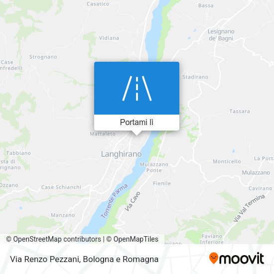 Mappa Via Renzo Pezzani