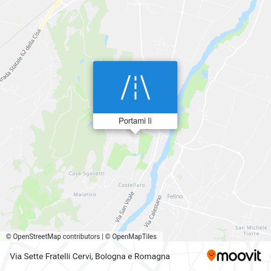 Mappa Via Sette Fratelli Cervi