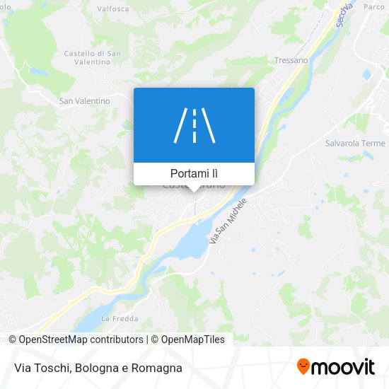 Mappa Via Toschi