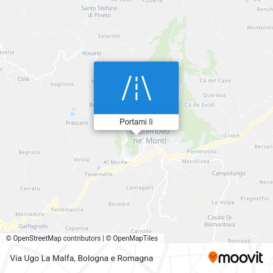 Mappa Via Ugo La Malfa