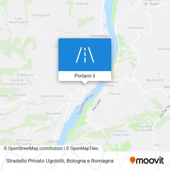 Mappa Stradello Privato Ugolotti