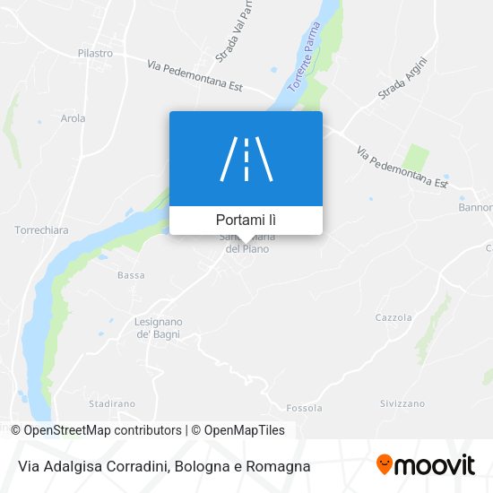 Mappa Via Adalgisa Corradini