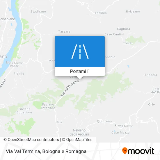 Mappa Via Val Termina