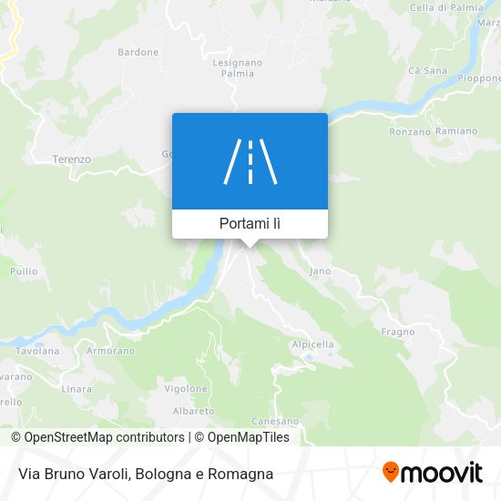 Mappa Via Bruno Varoli