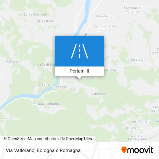 Mappa Via Vallerano