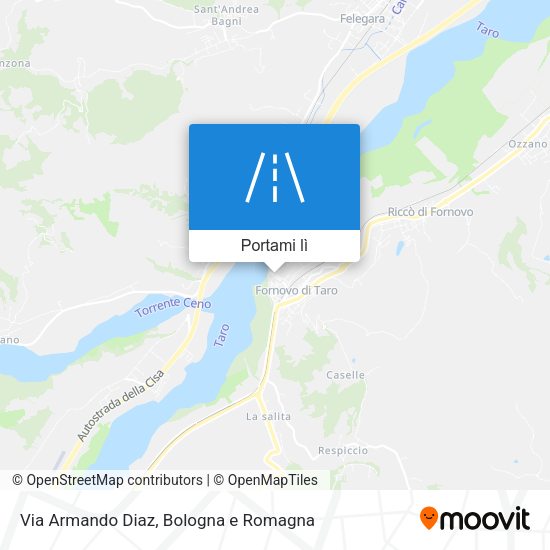 Mappa Via Armando Diaz