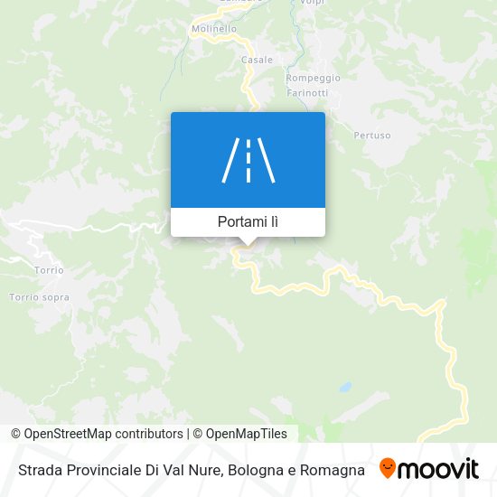 Mappa Strada Provinciale Di Val Nure