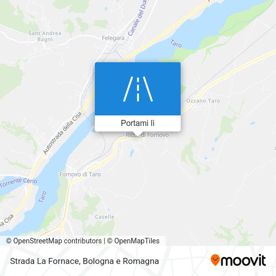 Mappa Strada La Fornace