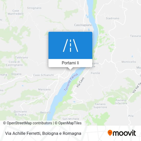 Mappa Via Achille Ferretti