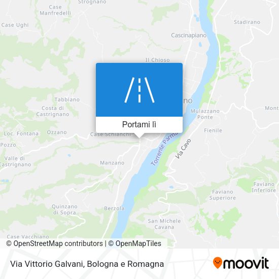 Mappa Via Vittorio Galvani