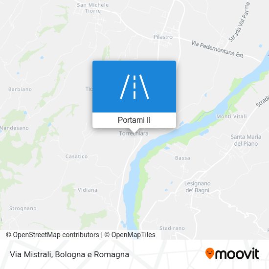 Mappa Via Mistrali