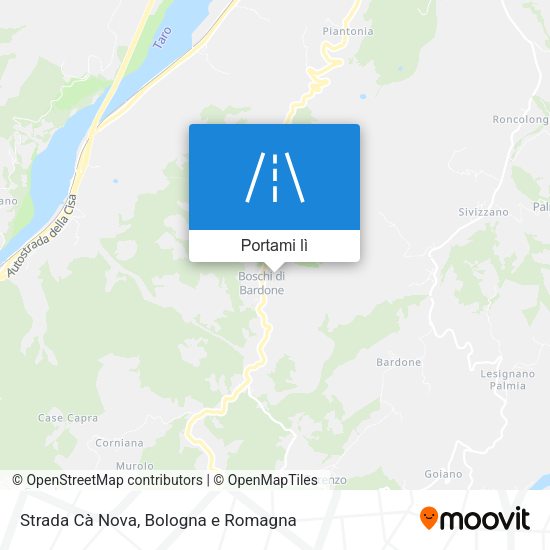 Mappa Strada Cà Nova