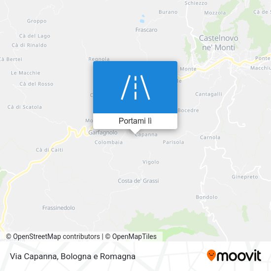Mappa Via Capanna