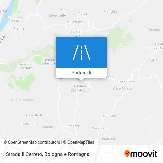 Mappa Strada Il Cerreto