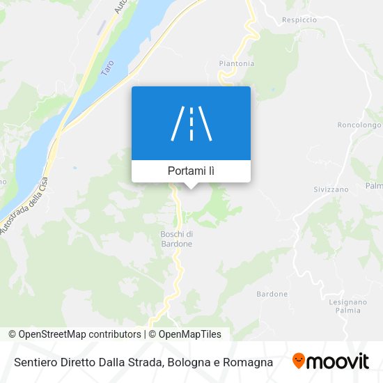 Mappa Sentiero Diretto Dalla Strada