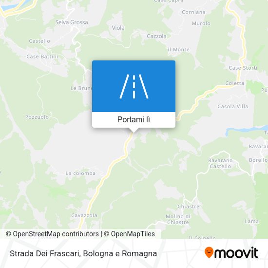 Mappa Strada Dei Frascari