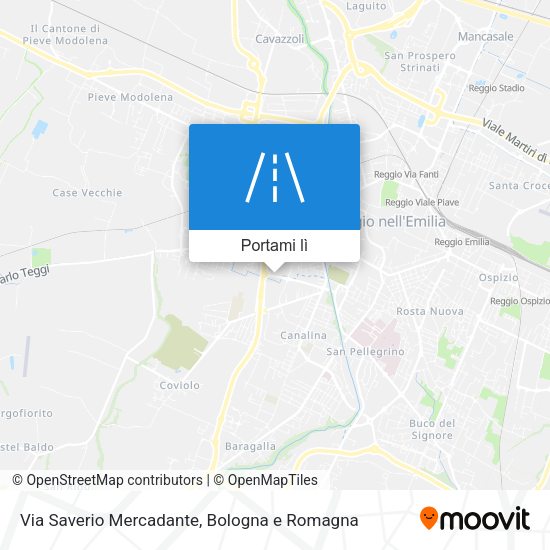 Mappa Via Saverio Mercadante