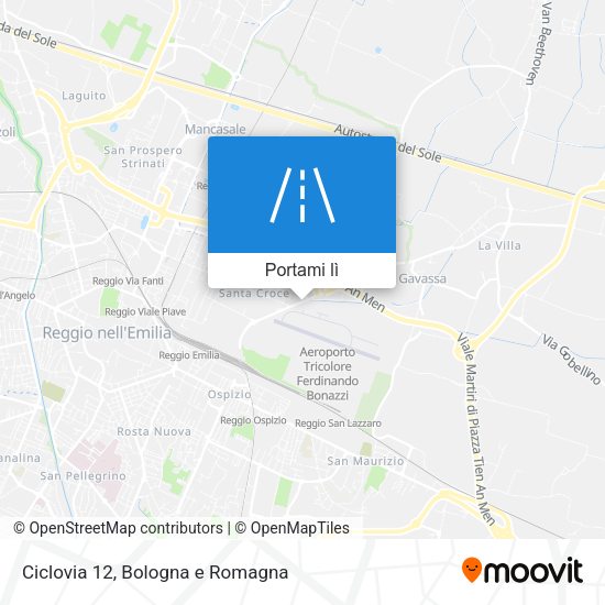 Mappa Ciclovia 12
