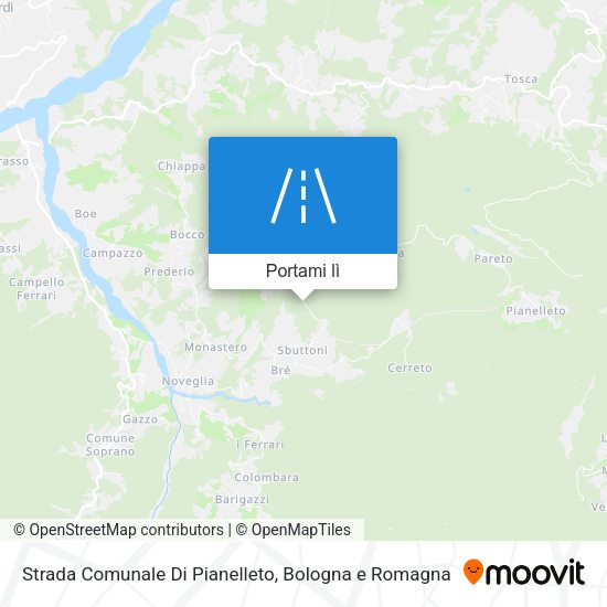 Mappa Strada Comunale Di Pianelleto